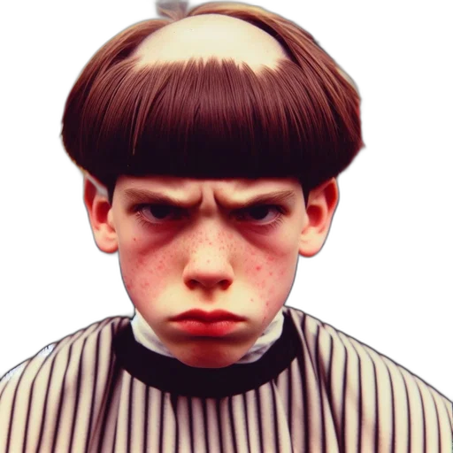 hair, face, hat, mask transparent PNG cut-out