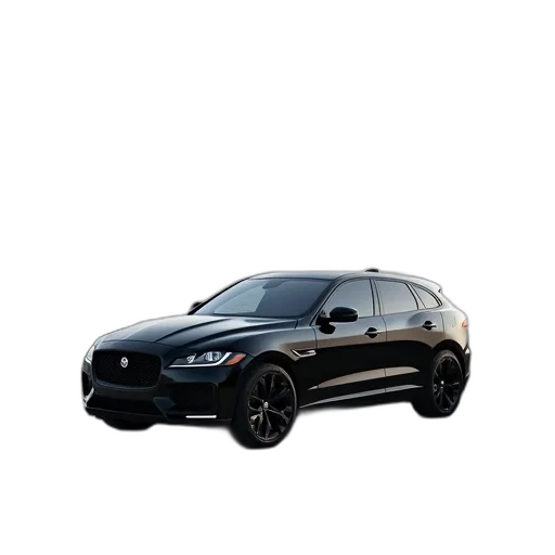 car, 3d render, photorealistic, black transparent PNG cut-out