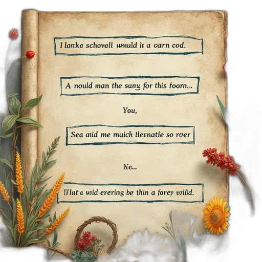 flower, four, words, word transparent PNG cut-out