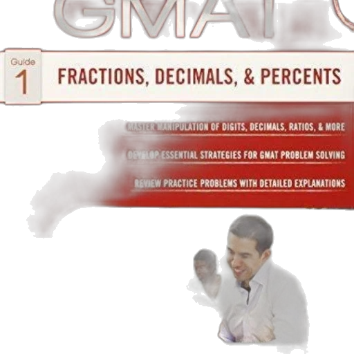 cover, gmat, fractions, decimals transparent PNG cut-out