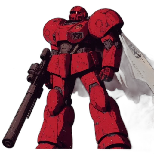 robot, weapon, concept art, pixel art transparent PNG cut-out