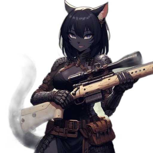 weapon, staff, animal, fantasy art transparent PNG cut-out