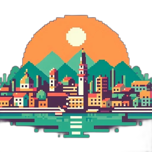 pixel art, concept art, anime, 3d render transparent PNG cut-out