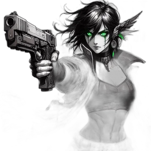 weapon, concept art, fantasy art, cyberpunk transparent PNG cut-out