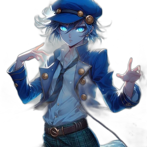 staff, jacket, hat, weapon transparent PNG cut-out