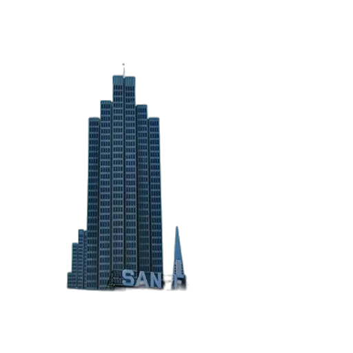building, robot, 3d render, concept art transparent PNG cut-out