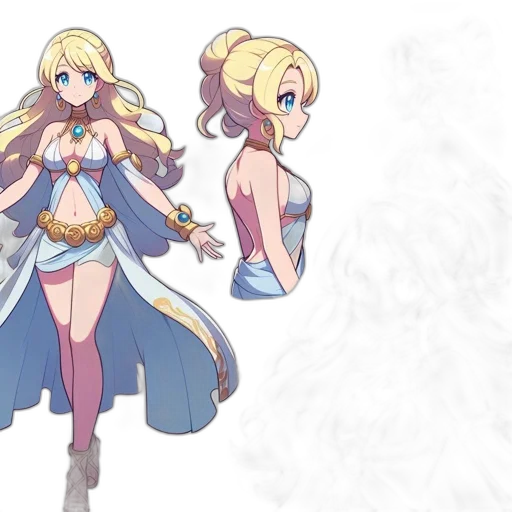 concept art, anime, fantasy art, pixel art transparent PNG cut-out