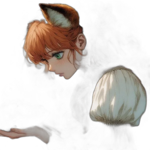 mask, hair, creature, face transparent PNG cut-out