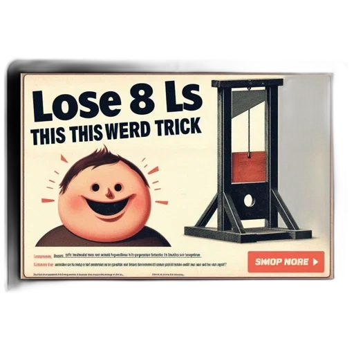 advertisement, promotes, weight, loss transparent PNG cut-out