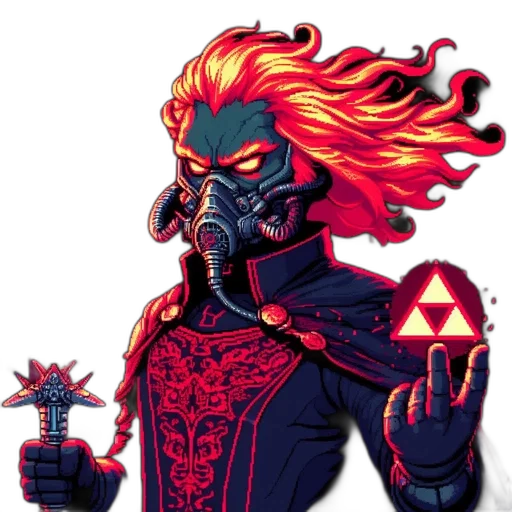 mask, pixel art, concept art, fantasy art transparent PNG cut-out