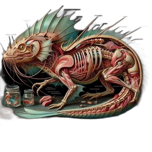 dragon, creature, animal, concept art transparent PNG cut-out