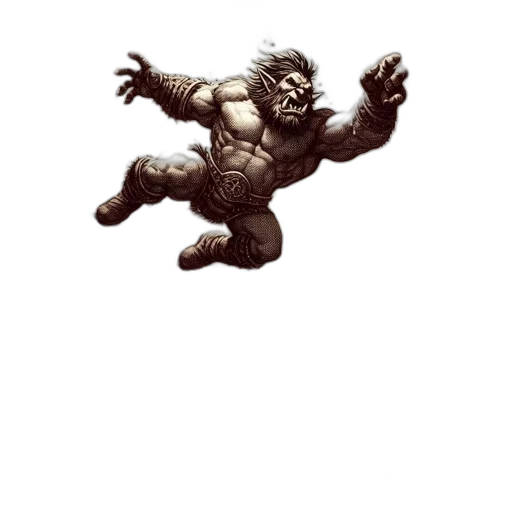 creature, animal, hair, staff transparent PNG cut-out