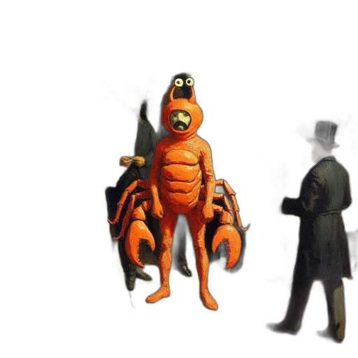 creature, animal, robot, staff transparent PNG cut-out