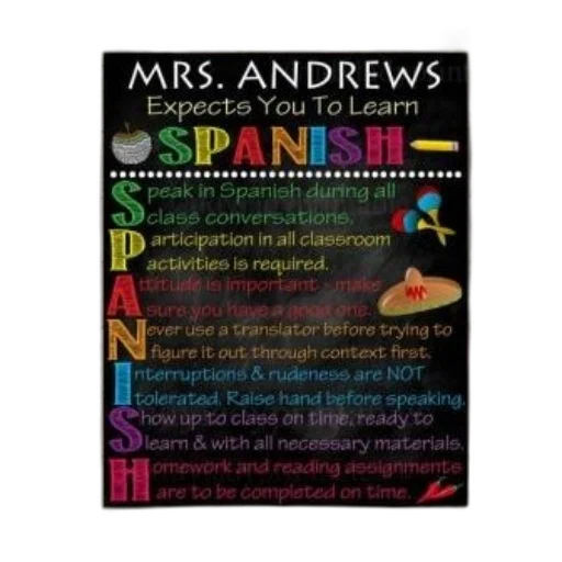 colorful, poster, mrs, andrews transparent PNG cut-out