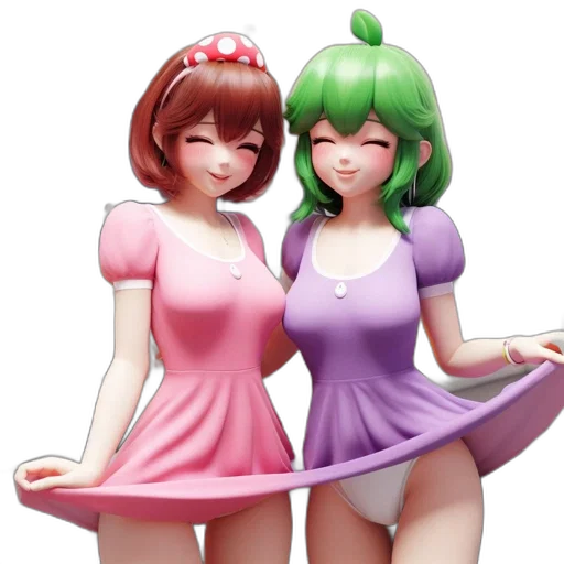 dress, 3d render, concept art, pixel art transparent PNG cut-out