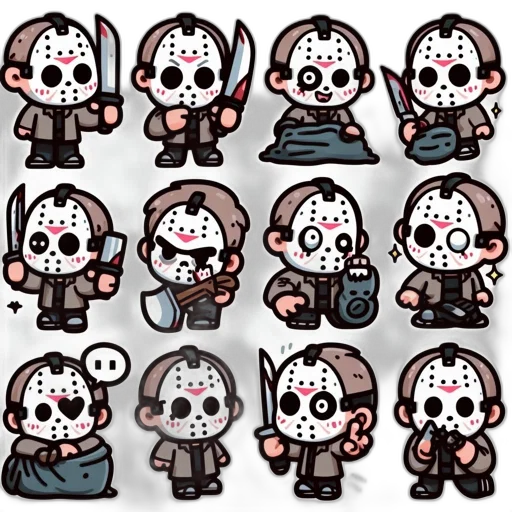 mask, concept art, pixel art, cartoon transparent PNG cut-out