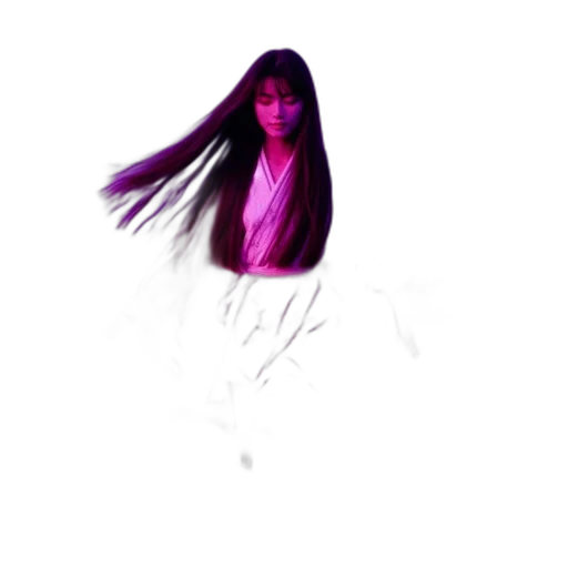 hair, staff, creature, face transparent PNG cut-out
