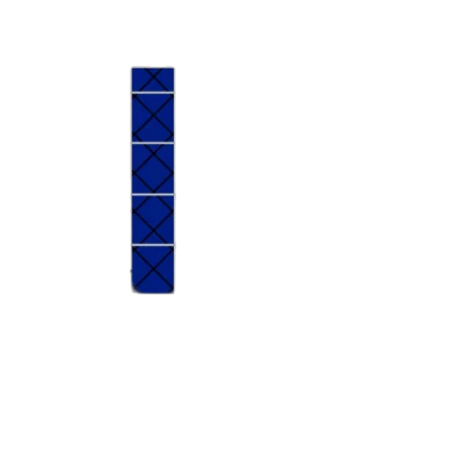staff, robot, pixel art, blue transparent PNG cut-out