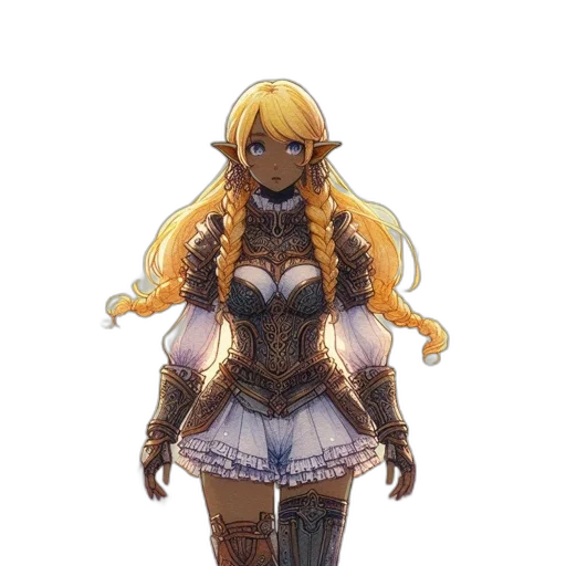 dress, staff, sword, concept art transparent PNG cut-out