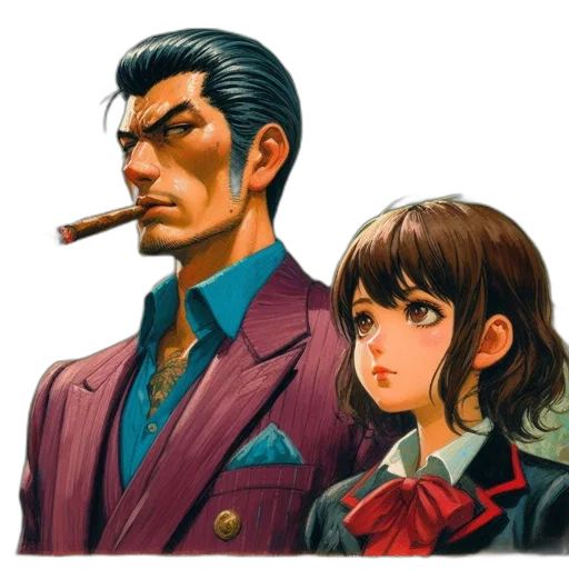 face, jacket, concept art, comic book art transparent PNG cut-out