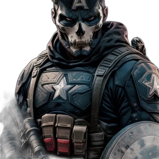 mask, face, weapon, comic book art transparent PNG cut-out
