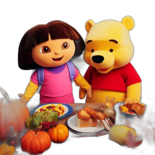 food, 3d render, concept art, dora transparent PNG cut-out