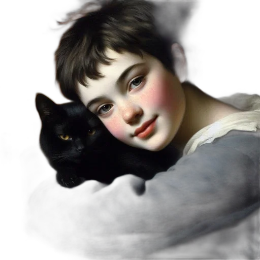 face, photorealistic, oil painting, fantasy art transparent PNG cut-out