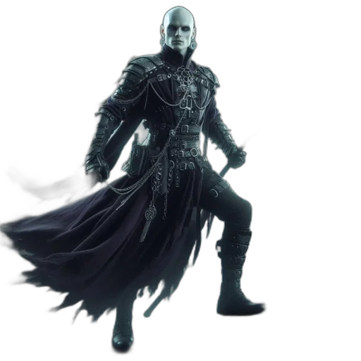 sword, concept art, fantasy art, 3d render transparent PNG cut-out