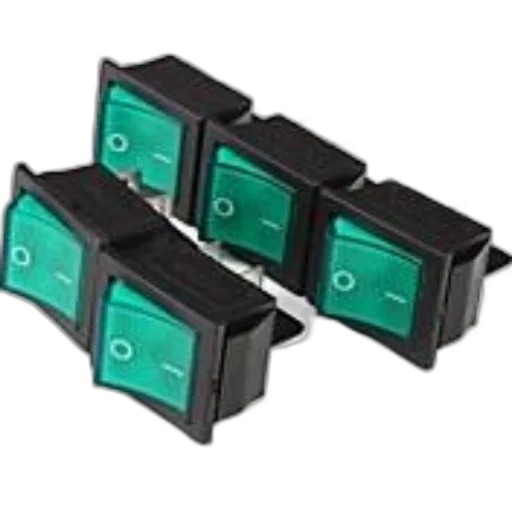 five, black, toggle, switches transparent PNG cut-out