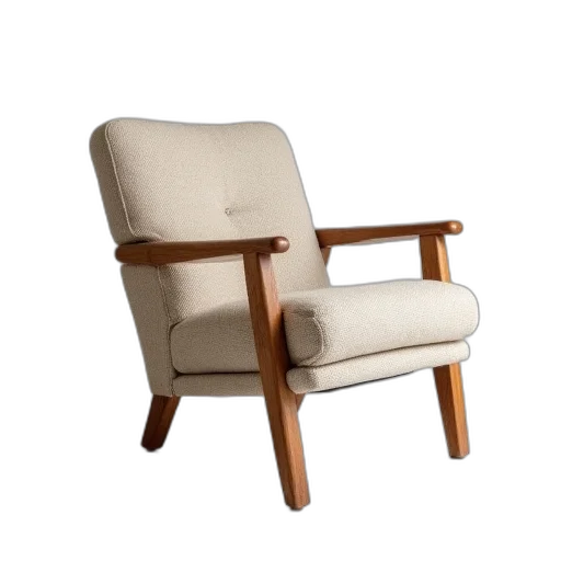 furniture, 3d render, earth tones, wool transparent PNG cut-out