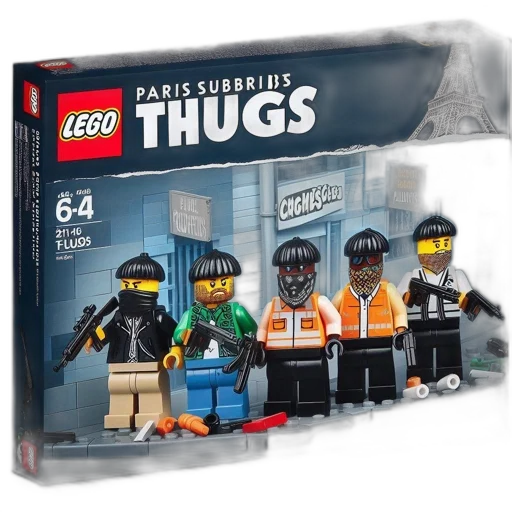 concept art, humorous, lego, box transparent PNG cut-out