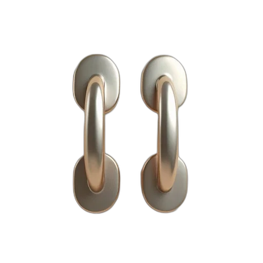 jewelry, 3d render, pair, identical transparent PNG cut-out