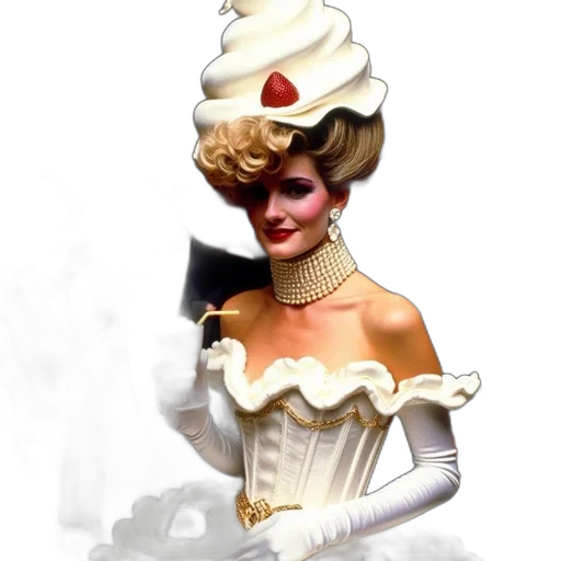 hat, staff, crown, dress transparent PNG cut-out