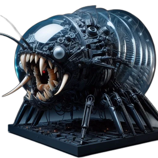 creature, concept art, 3d render, outer space transparent PNG cut-out