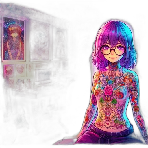 dress, robot, fantasy art, anime transparent PNG cut-out
