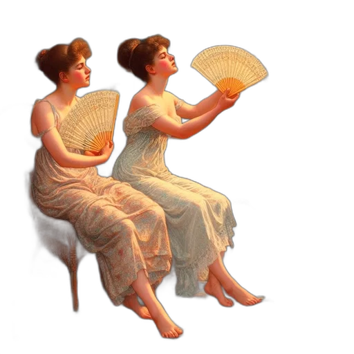 umbrella, hat, dress, concept art transparent PNG cut-out