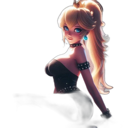 dress, robot, staff, anime transparent PNG cut-out