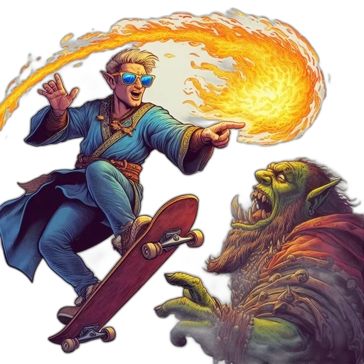 staff, concept art, fantasy art, comic book art transparent PNG cut-out