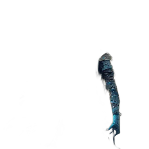 hair, creature, weapon, staff transparent PNG cut-out