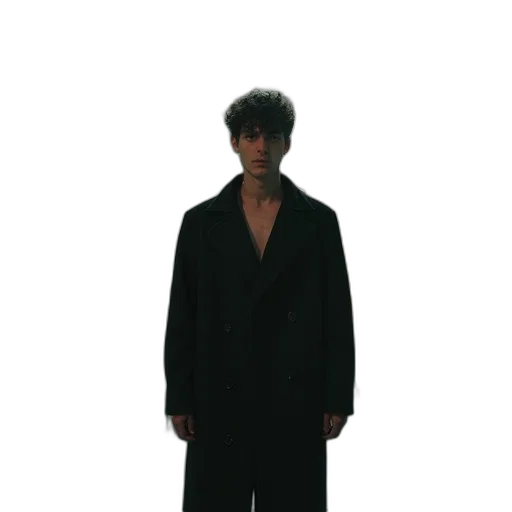jacket, staff, dress, creature transparent PNG cut-out