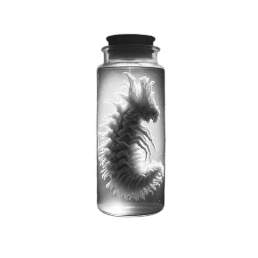 dragon, bottle, creature, animal transparent PNG cut-out