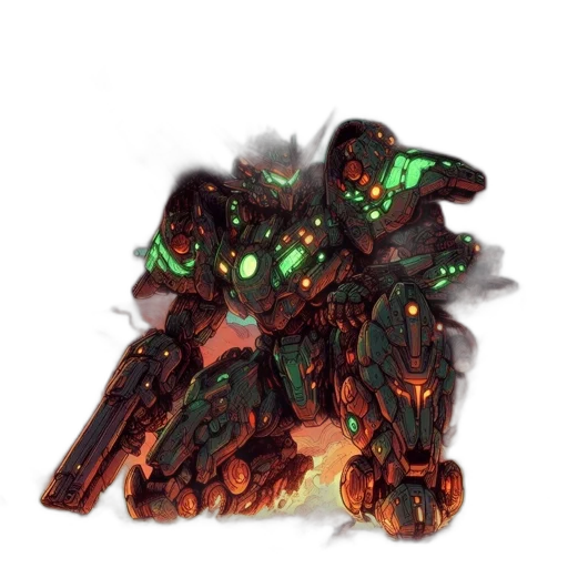 robot, weapon, dragon, creature transparent PNG cut-out