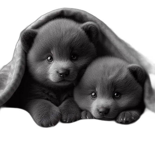 animal, photorealistic, pencil sketch, oil painting transparent PNG cut-out