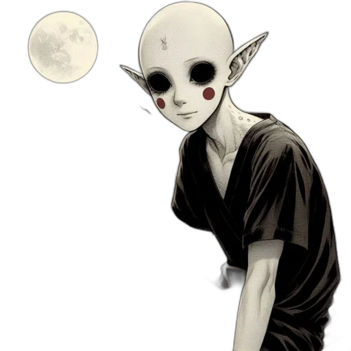 mask, creature, staff, face transparent PNG cut-out