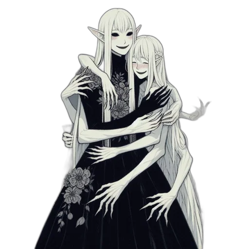 dress, creature, concept art, fantasy art transparent PNG cut-out