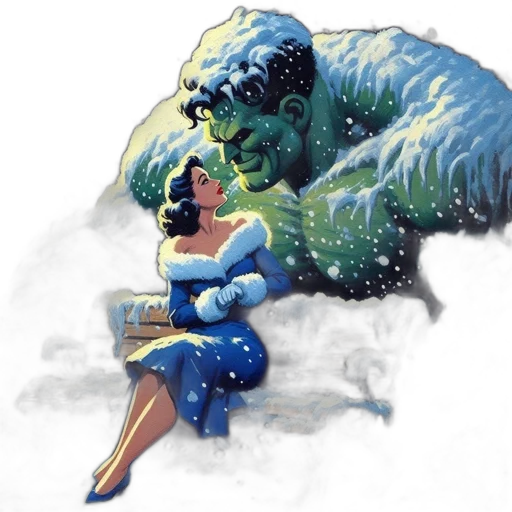 comic book art, concept art, fantasy art, underwater transparent PNG cut-out