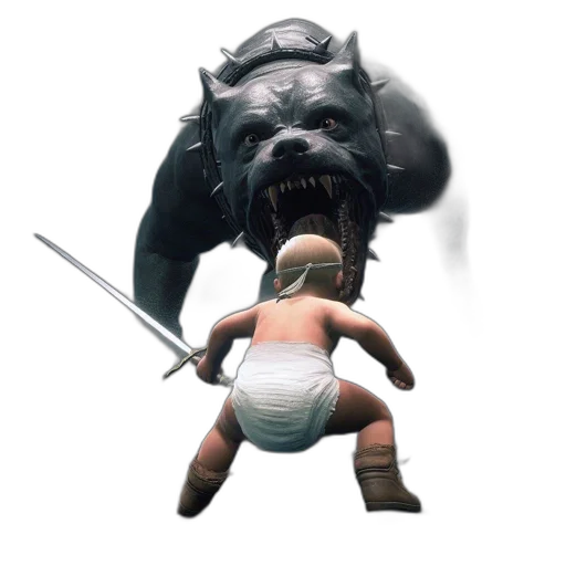 creature, weapon, animal, staff transparent PNG cut-out