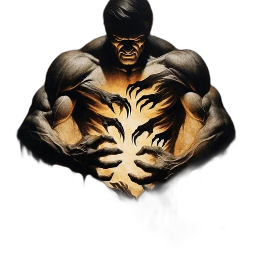 hair, animal, comic book art, concept art transparent PNG cut-out