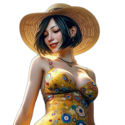 dress, hat, face, mask transparent PNG cut-out