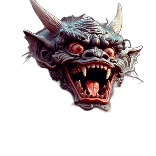 dragon, mask, face, creature transparent PNG cut-out